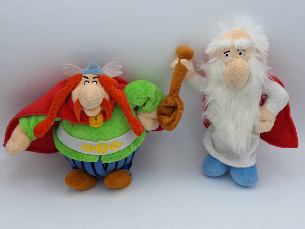 4er Set Asterix Miraculix Majestix Plüschfigur - 18cm